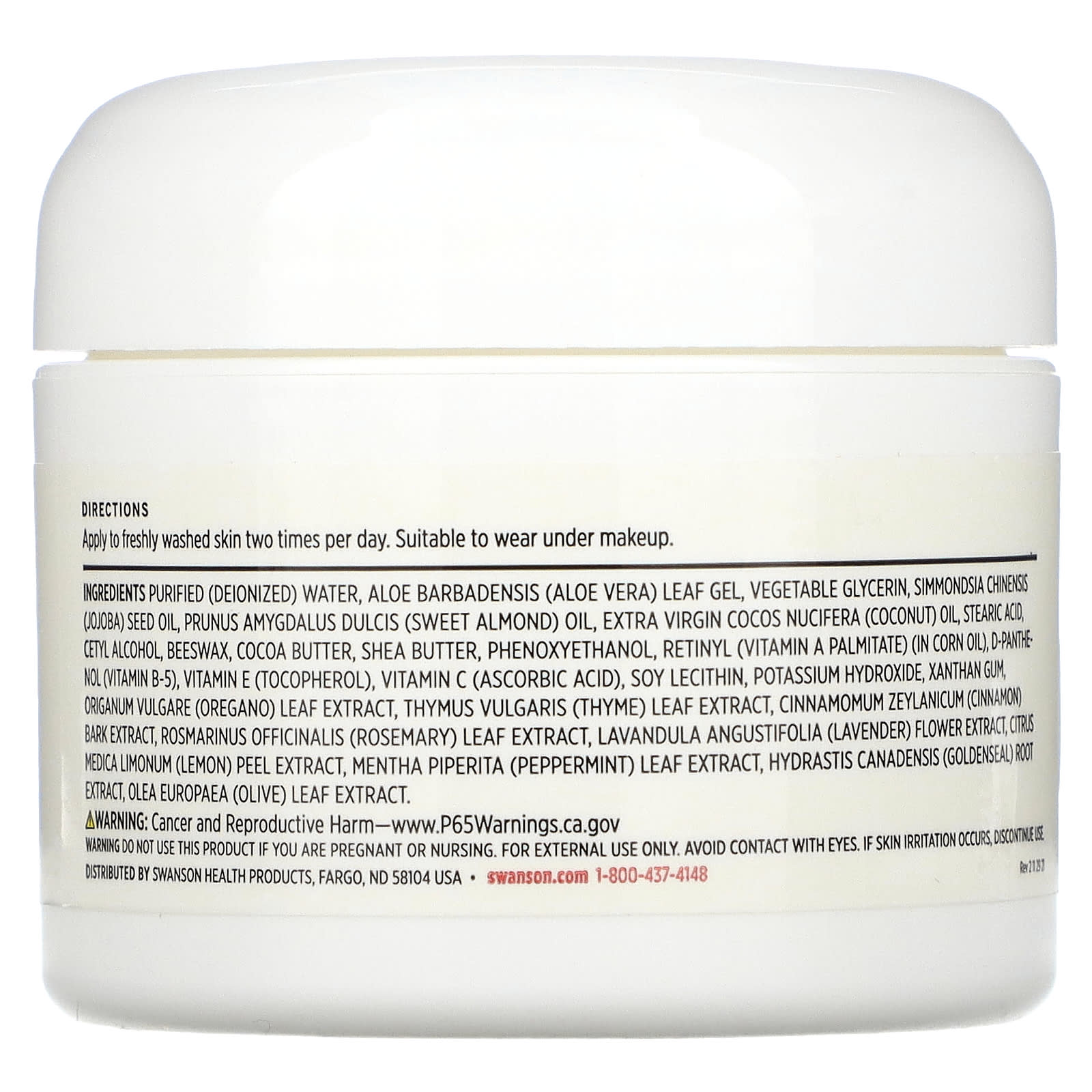 Swanson, Retinol Cream, 2 fl oz (59 ml) - Image 2
