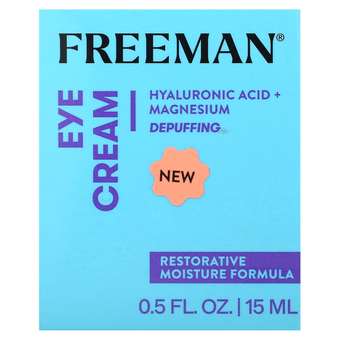 Freeman Beauty Restorative Eye Cream, Depuffing, Anti-Aging, 0.5 fl oz - Image 2