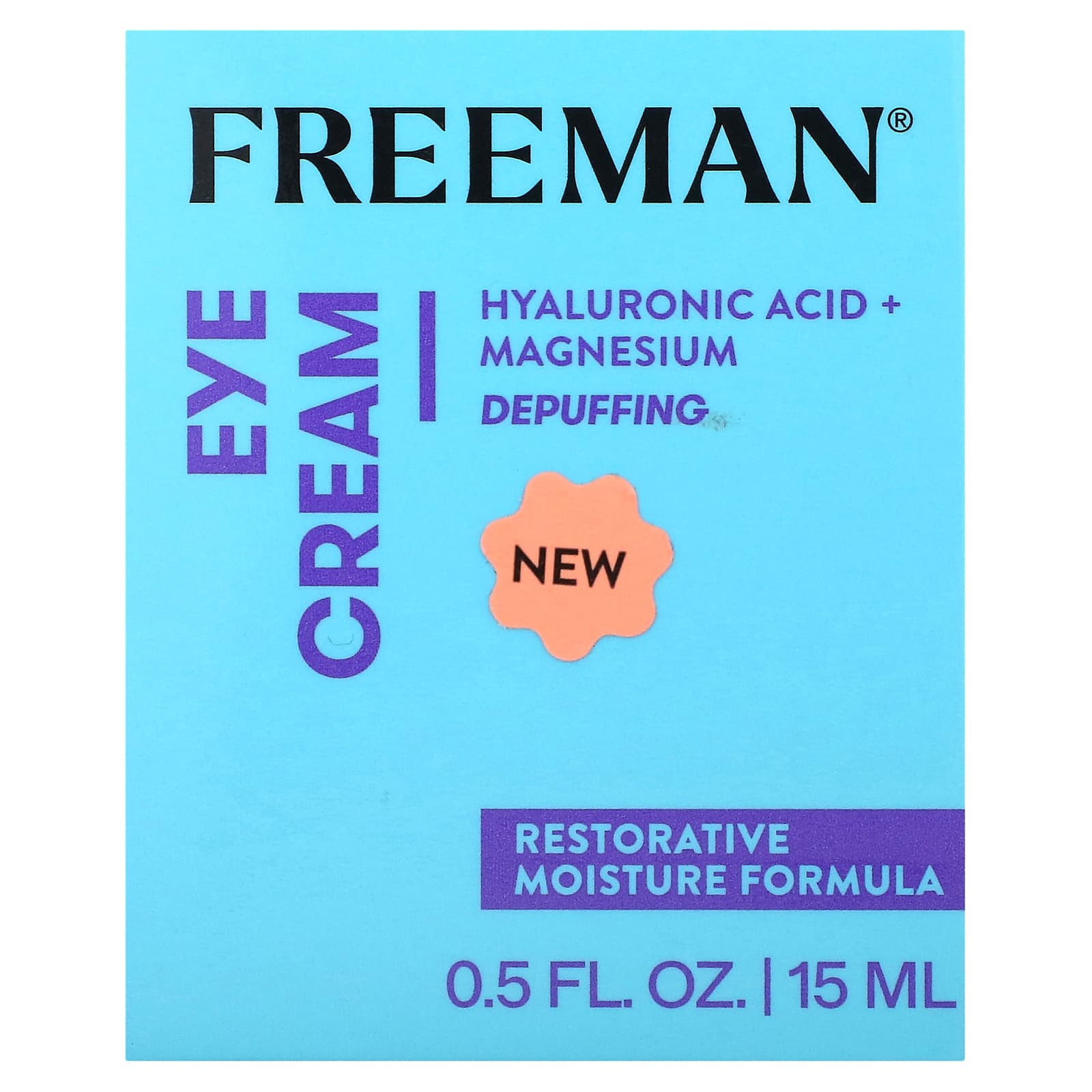 Freeman Beauty Restorative Eye Cream, Depuffing, Anti-Aging, 0.5 fl oz - Image 2
