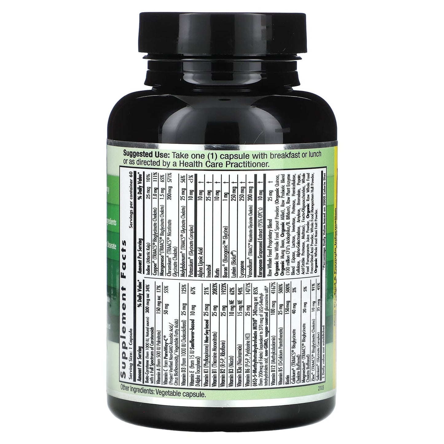 Emerald Laboratories CoEnzymated Complete 1-Daily Multi, 60 Veg Capsules - Image 2