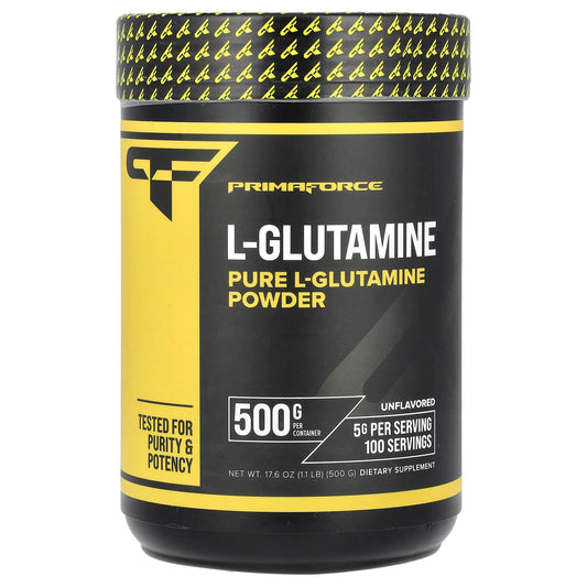 Primaforce, L-Glutamine, Unflavored, 1.1 lb (500 g) - Image 1