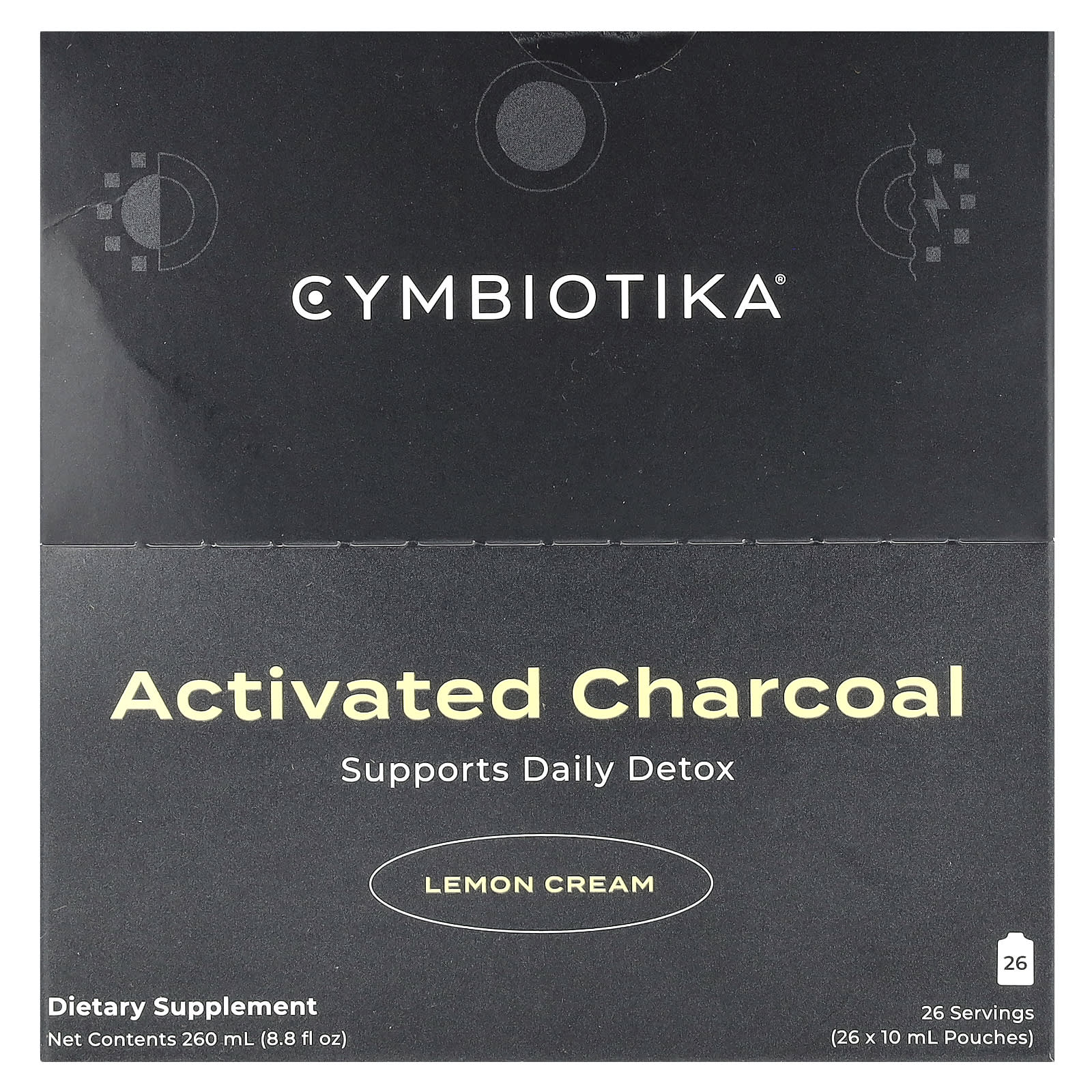Activated Charcoal Lemon Cream by Cymbiotika - Daily Detox Supplement - Image 1