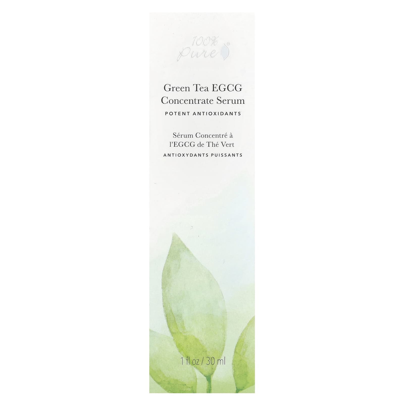 100% Pure, Green Tea EGCG Concentrate Serum, 1 fl oz (30 ml)