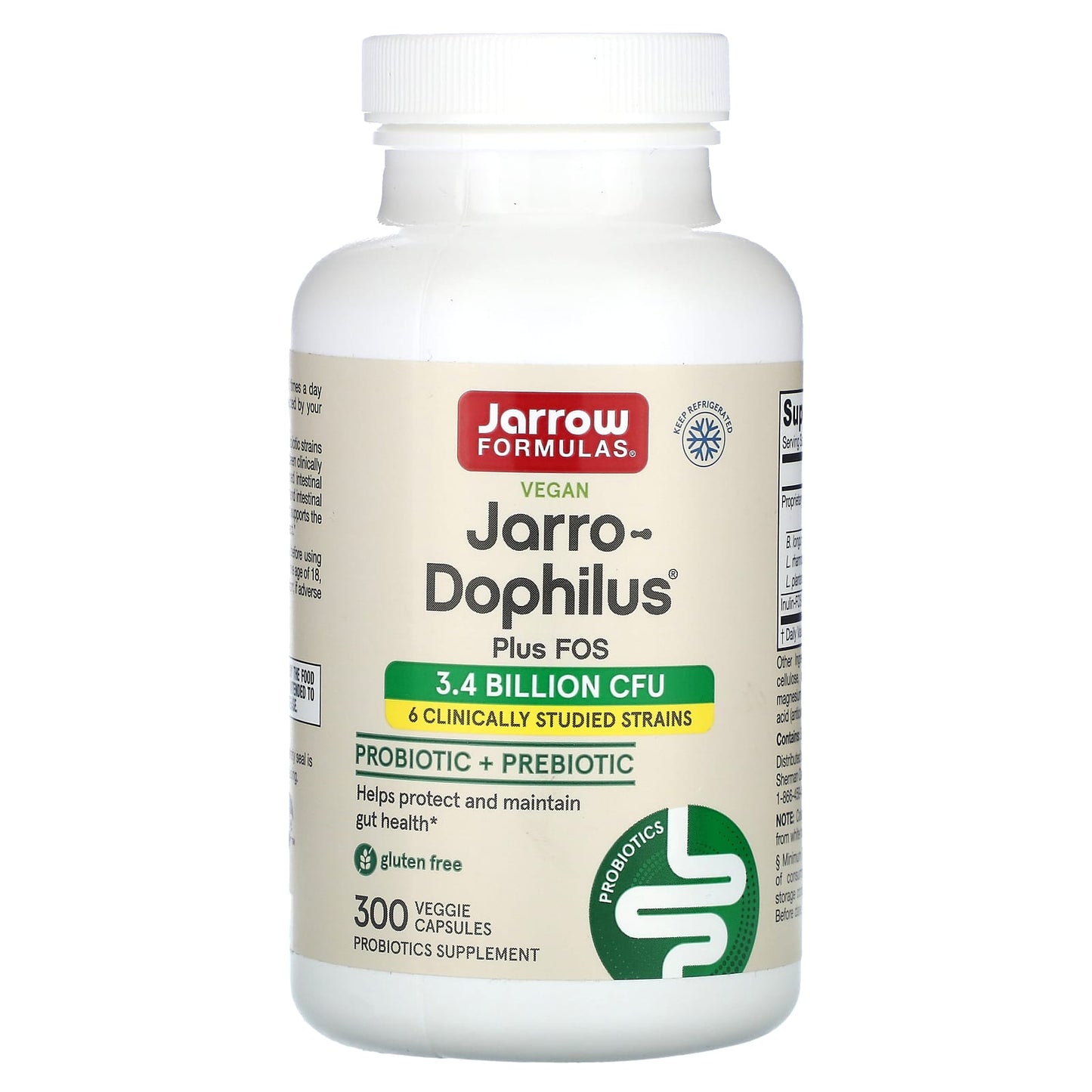 Jarrow Formulas Vegan Probiotic + Prebiotic Supplement - Image 1