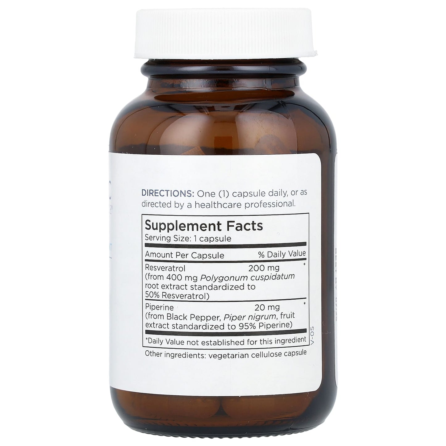 Metabolic Maintenance, Resveratrol with Piperine, 200 mg, 60 Capsules - Image 2