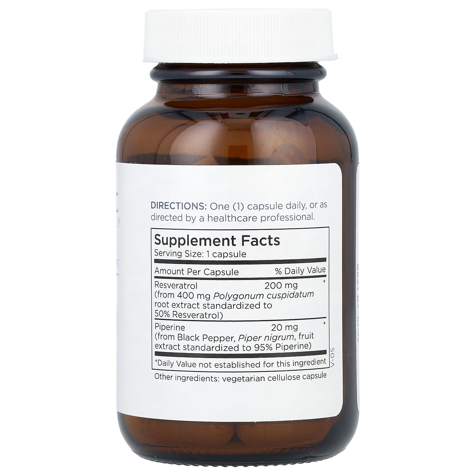Metabolic Maintenance, Resveratrol with Piperine, 200 mg, 60 Capsules - Image 2