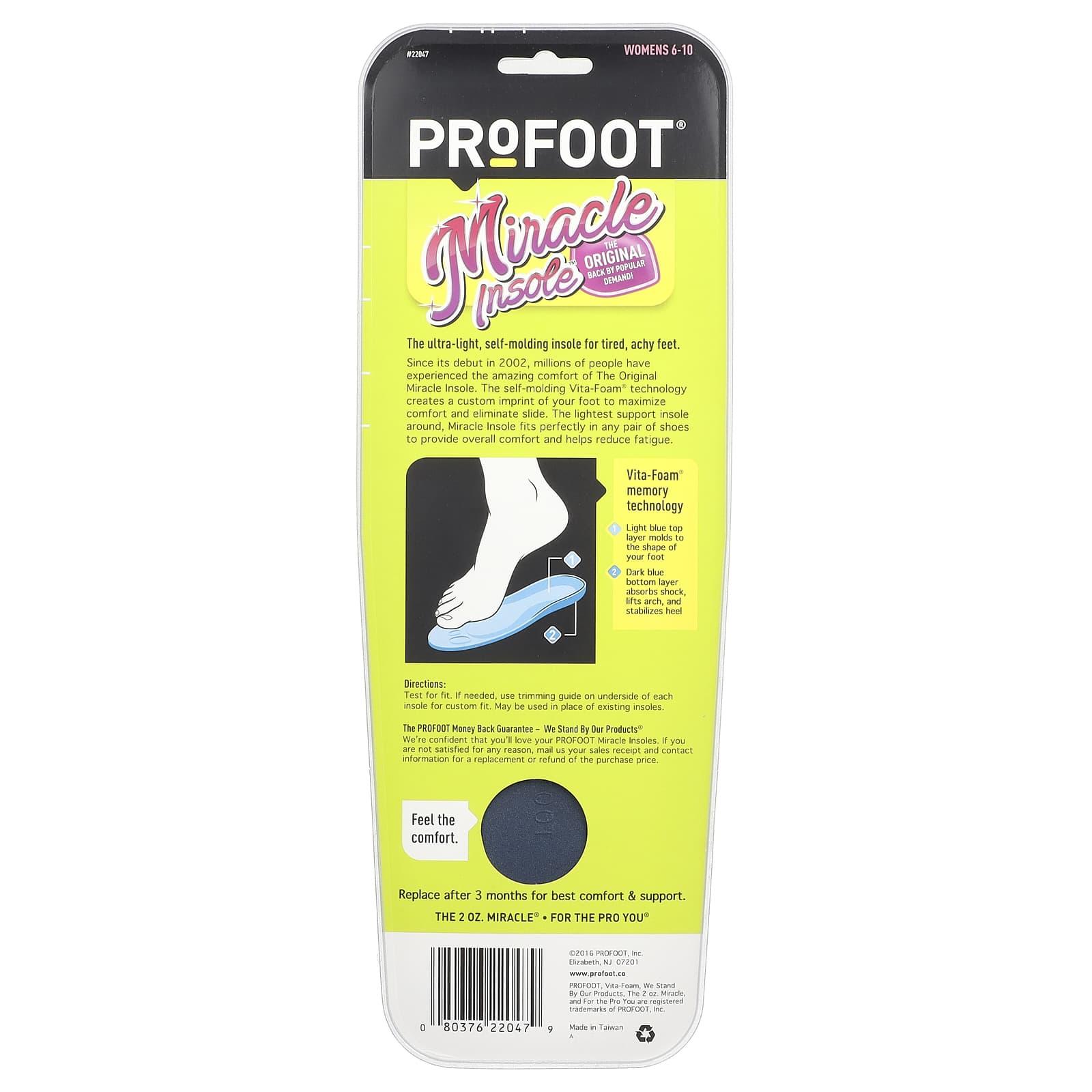 Profoot, Miracle Insole™, Womens 6-10, 1 Pair - Image 2