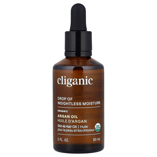 Cliganic Organic Argan Oil for Combination Skin 2 fl oz (60 ml) - Image 1