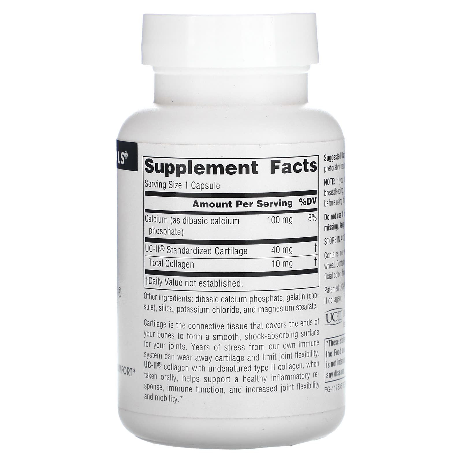 Source Naturals, UC-II, 120 Capsules - Image 2