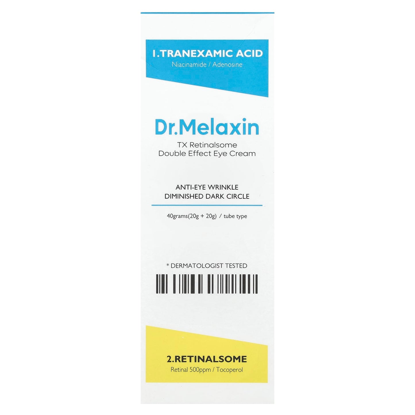 Reduce Eye Wrinkles & Dark Circles with Dr.Melaxin TX Retinalsome Eye Cream - Image 2