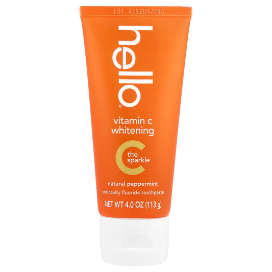 Vitamin C Whitening Toothpaste - Natural Peppermint Flavor, 4 oz - Image 1