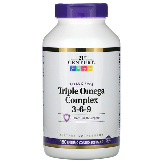 Triple Omega Complex 3-6-9 Heart Health Dietary Supplement - Image 1