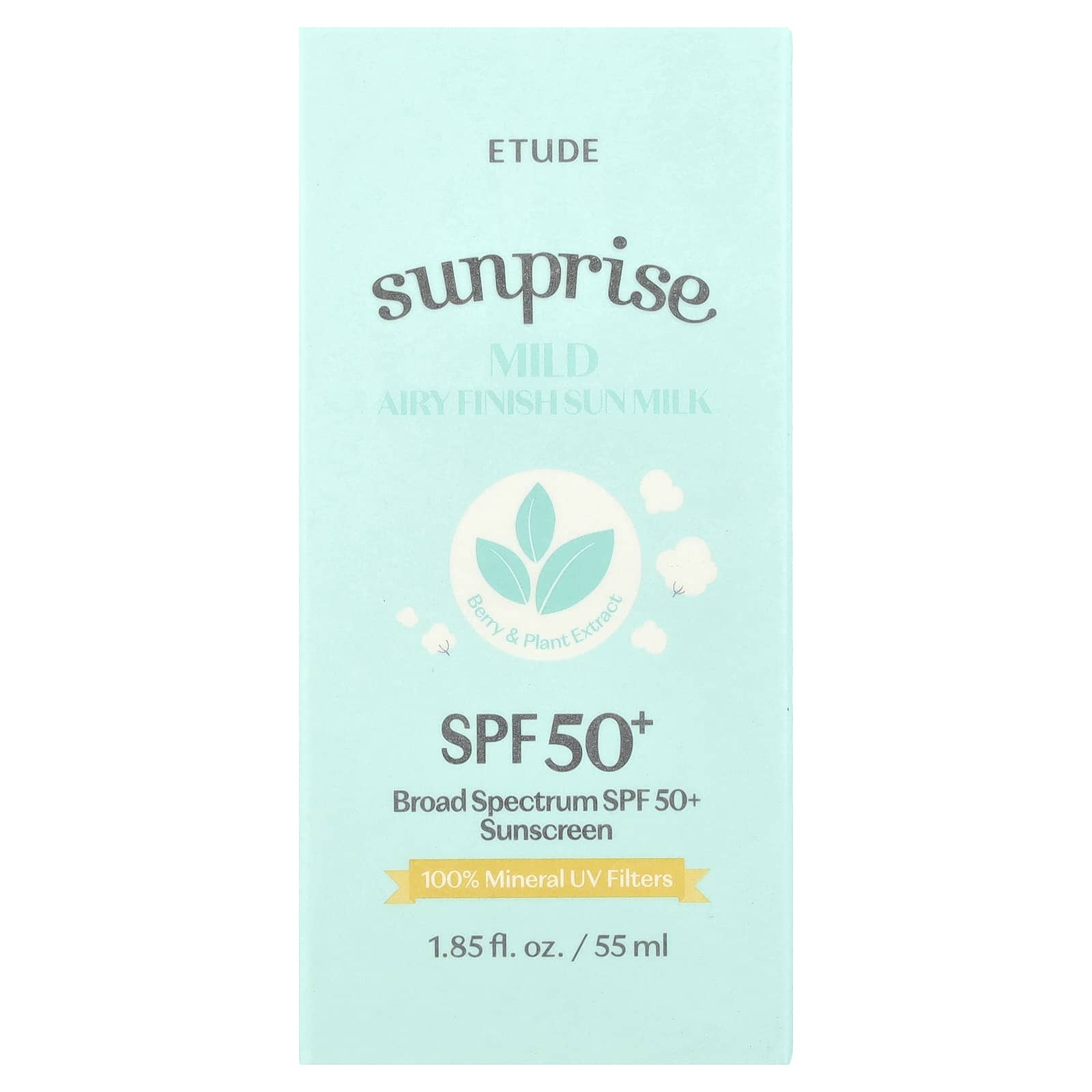 Etude Sunprise Mild Airy Finish Sun Milk SPF 50 1.85 fl oz - Image 2