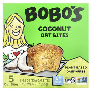 Delicious Coconut Oat Bites by Bobo's - Plant-Based Snacks