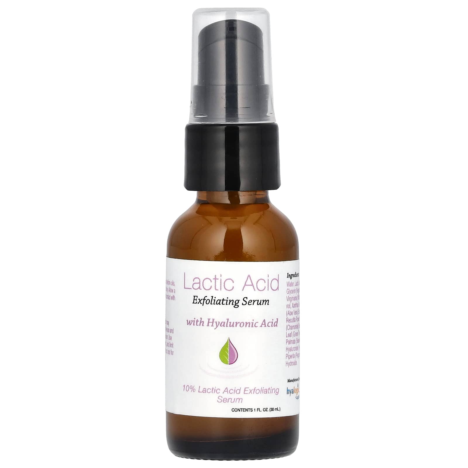 Lactic Acid Exfoliating Serum | Hyaluronic Acid Serum for Brighter Skin - Image 1