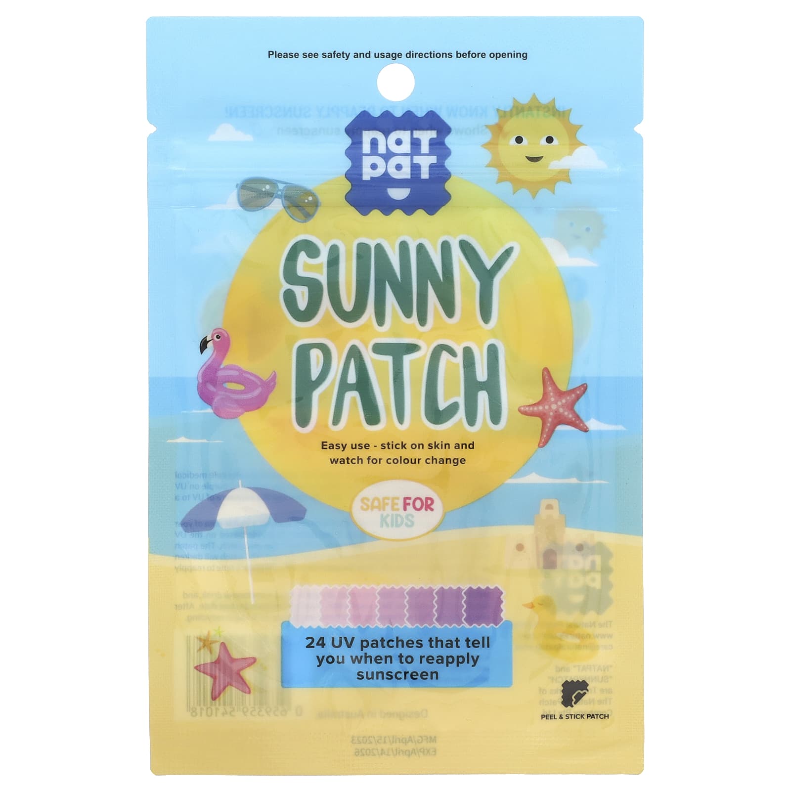 NATPAT, Sunny Patch , 24 UV Patches - Image 1