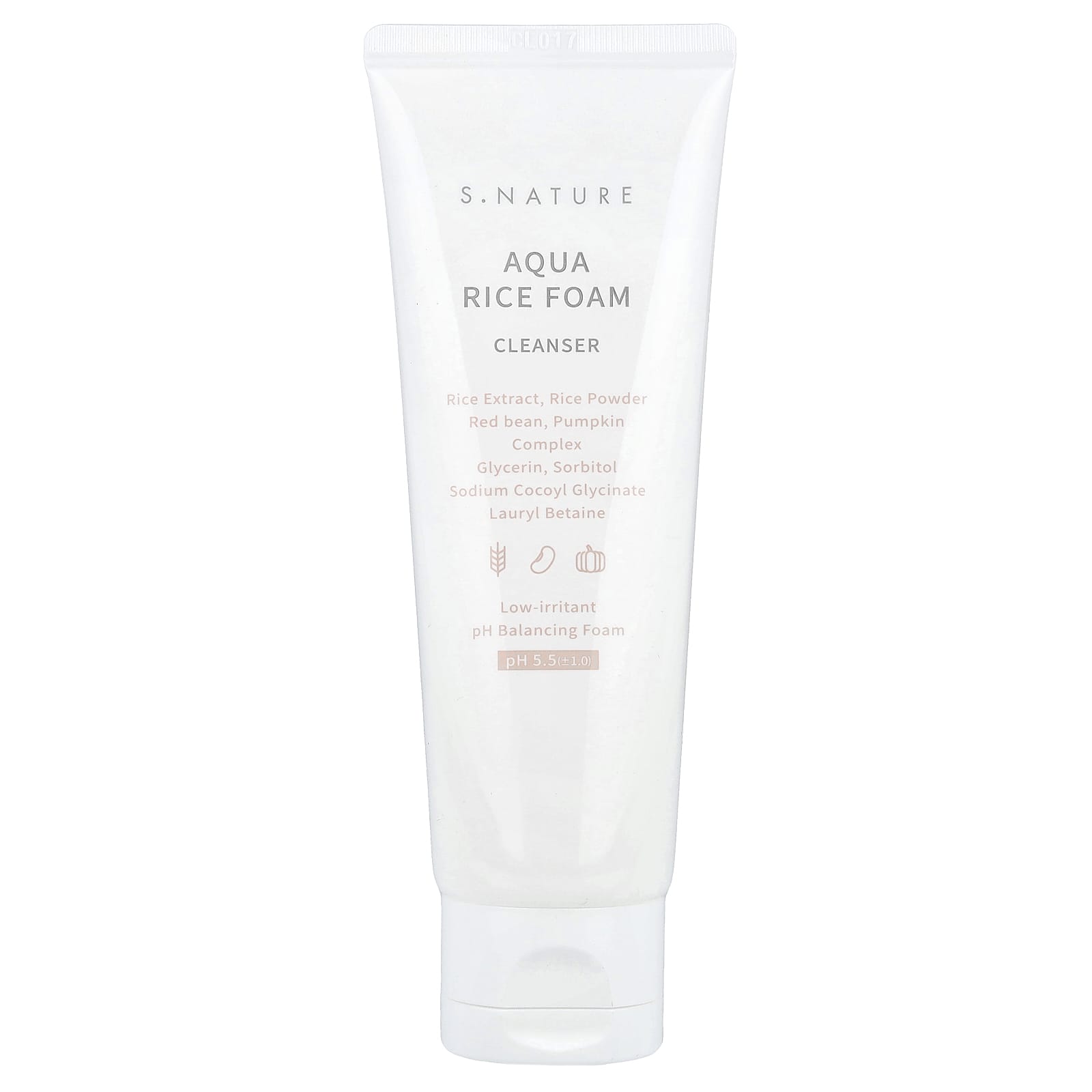 S.NATURE, Aqua Rice Foam Cleanser, 2.7 fl oz (80 ml) - Image 1