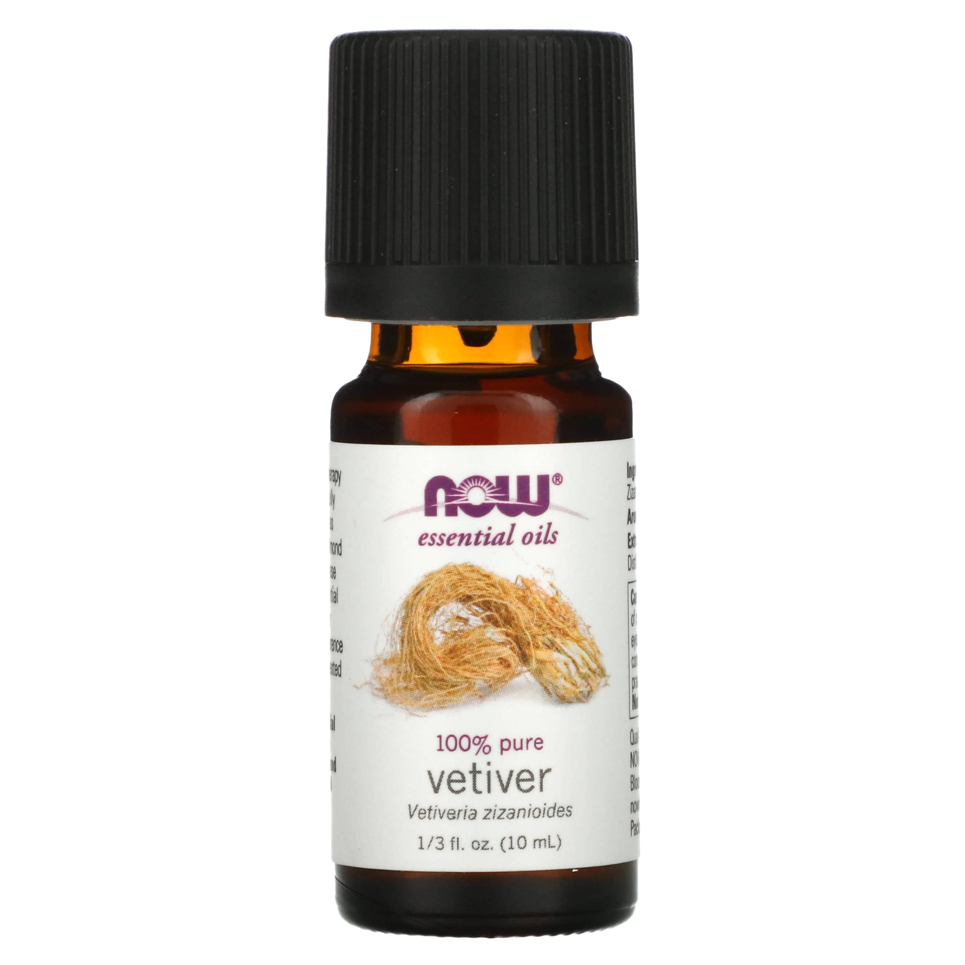 NOW Foods, Essential Oils, Vetiver, 1/3 fl oz (10 ml) - Image 1