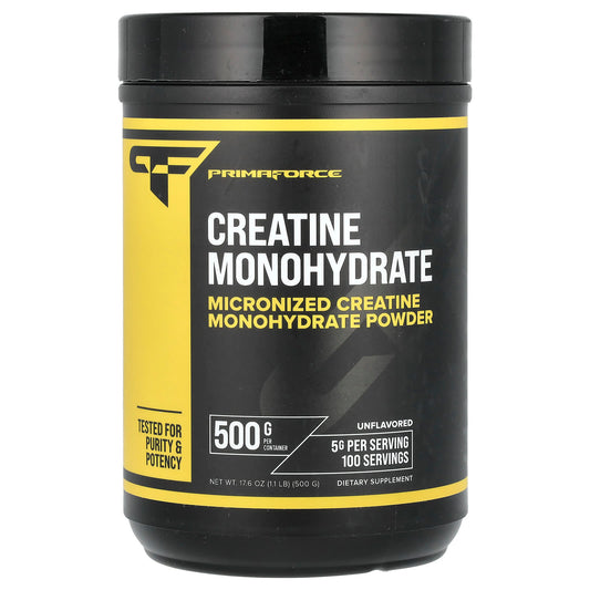 Primaforce, Creatine Monohydrate, Unflavored, 1.1 lb (500 g) - Image 1