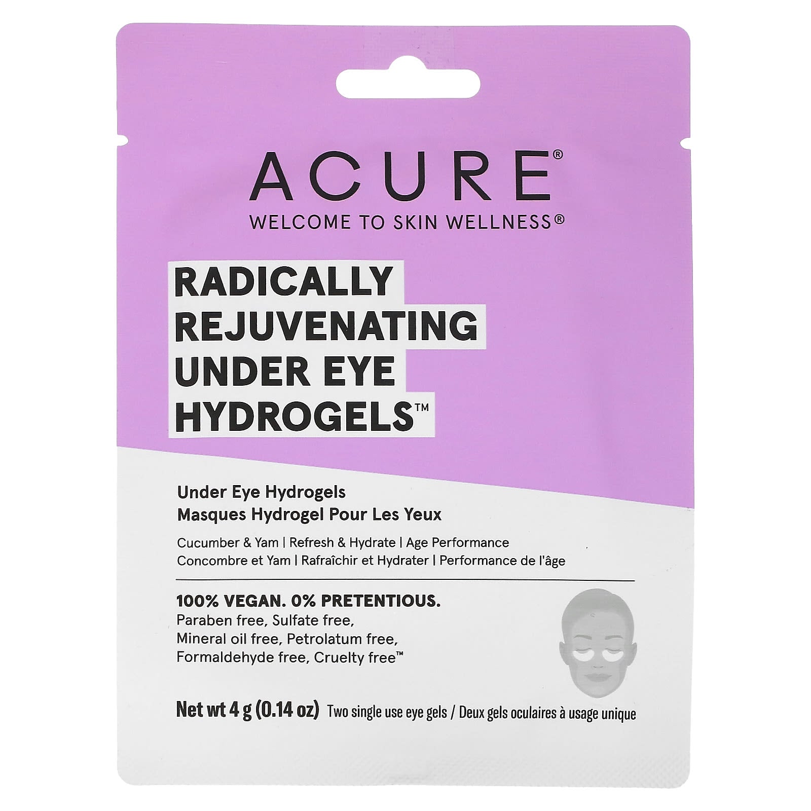 Acure Under Eye Hydrogels for Deep Hydration & Refreshment - Image 1