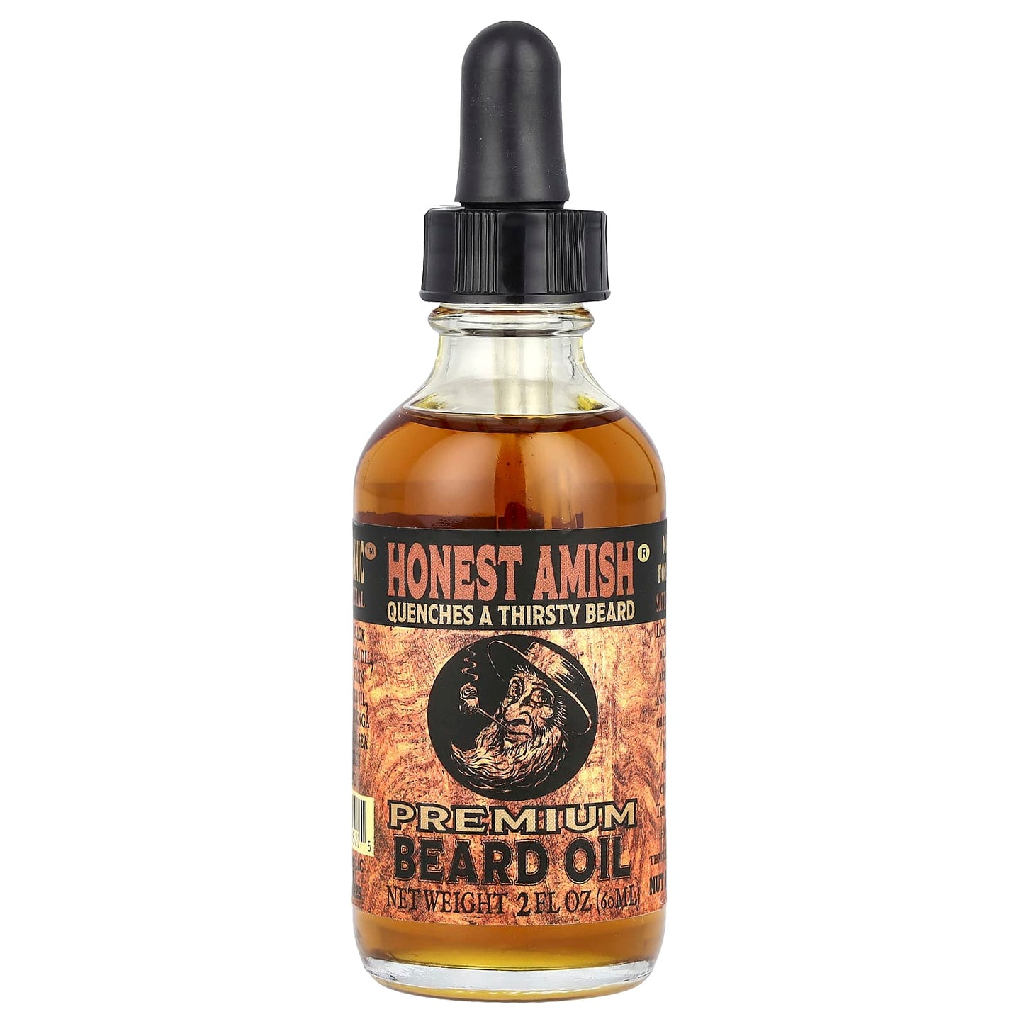 Honest Amish Premium Beard Oil 2 fl oz (60 ml) - Natural Care for Your Beard - Image 1