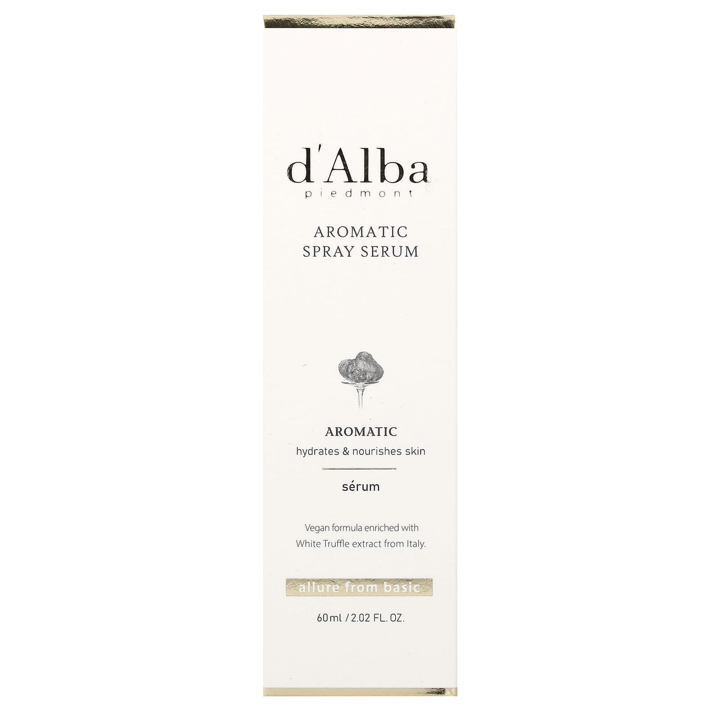 d'Alba White Truffle Hydrating Facial Spray Serum 60ml - Image 2