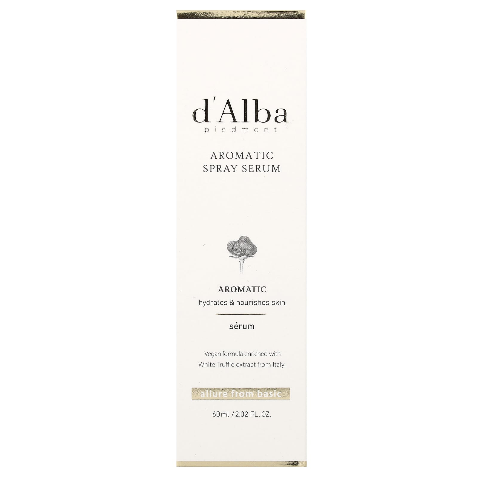 d'Alba White Truffle Hydrating Facial Spray Serum 60ml - Image 2
