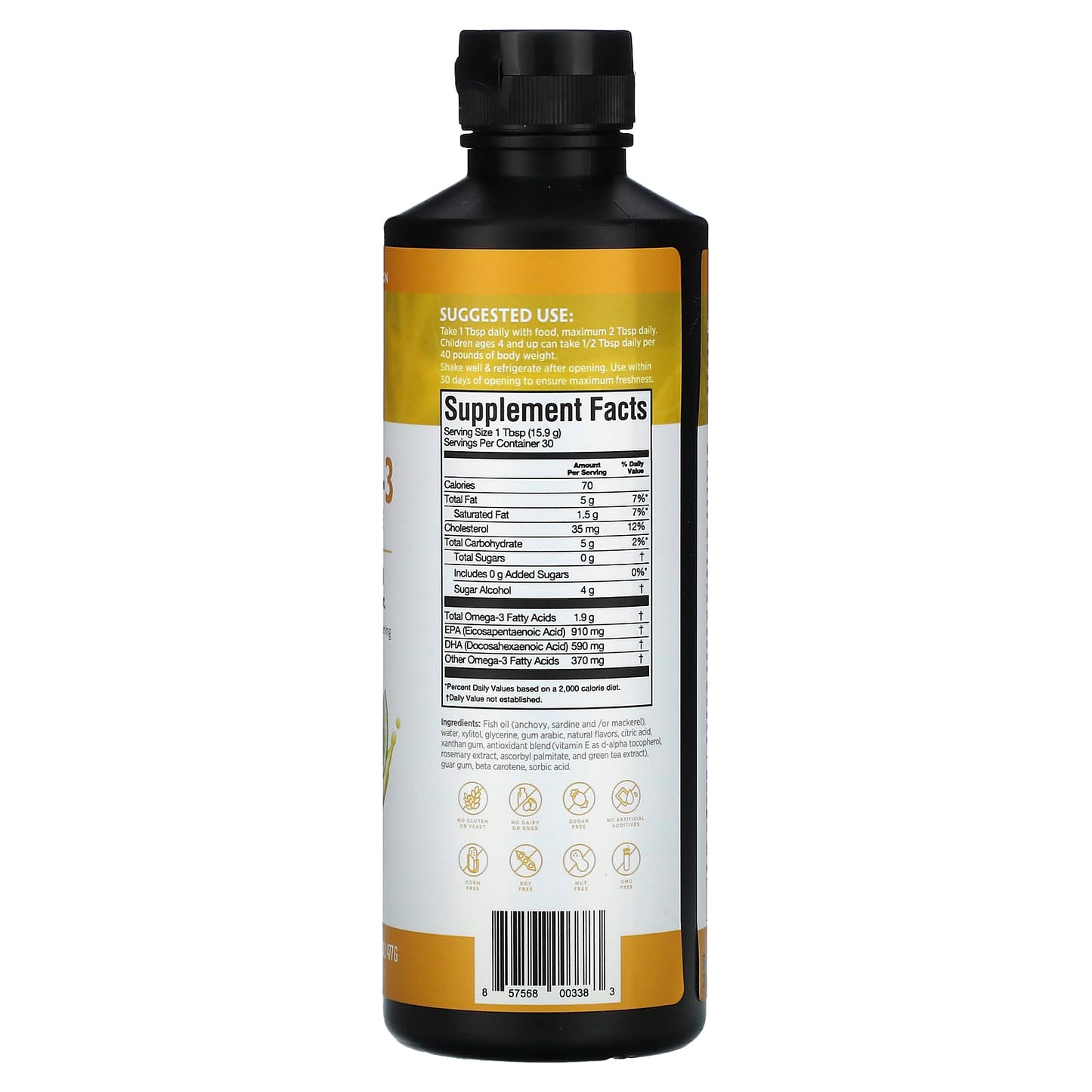 BrainMD Omega-3 Power Squeeze: Delicious Citrus Blast for Brain & Heart Health - Image 2