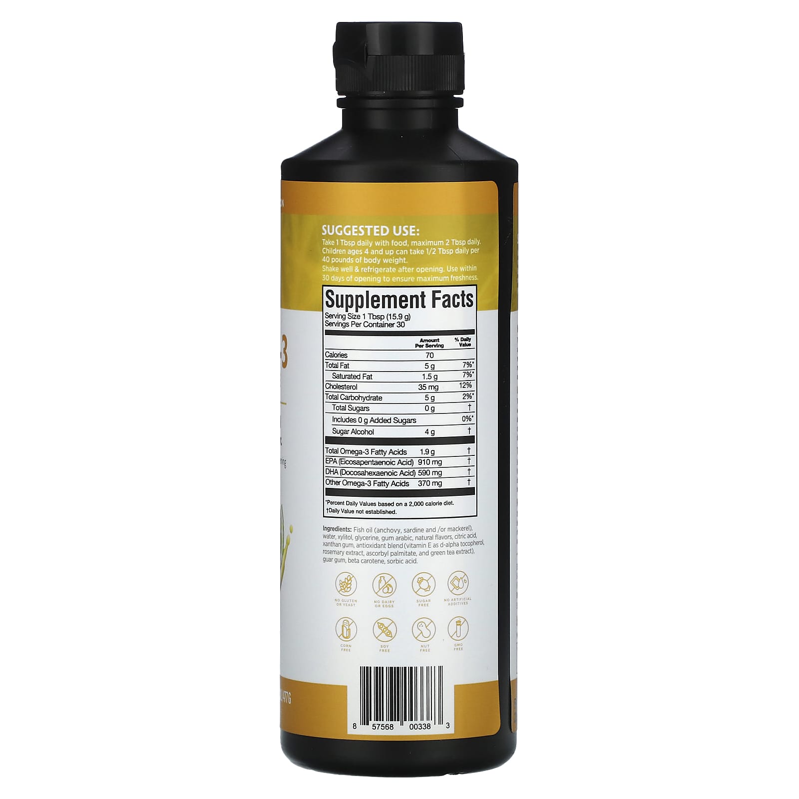 BrainMD Omega-3 Power Squeeze: Delicious Citrus Blast for Brain & Heart Health - Image 2