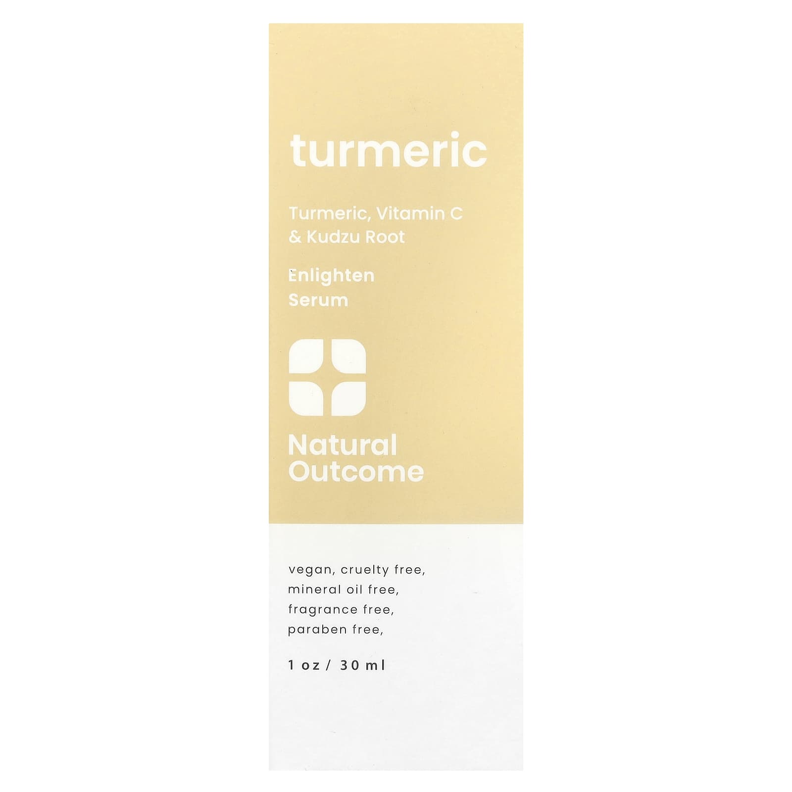 Natural Outcome, Turmeric, Enlighten Serum, Fragrance Free, 1 oz (30 ml) - Image 2