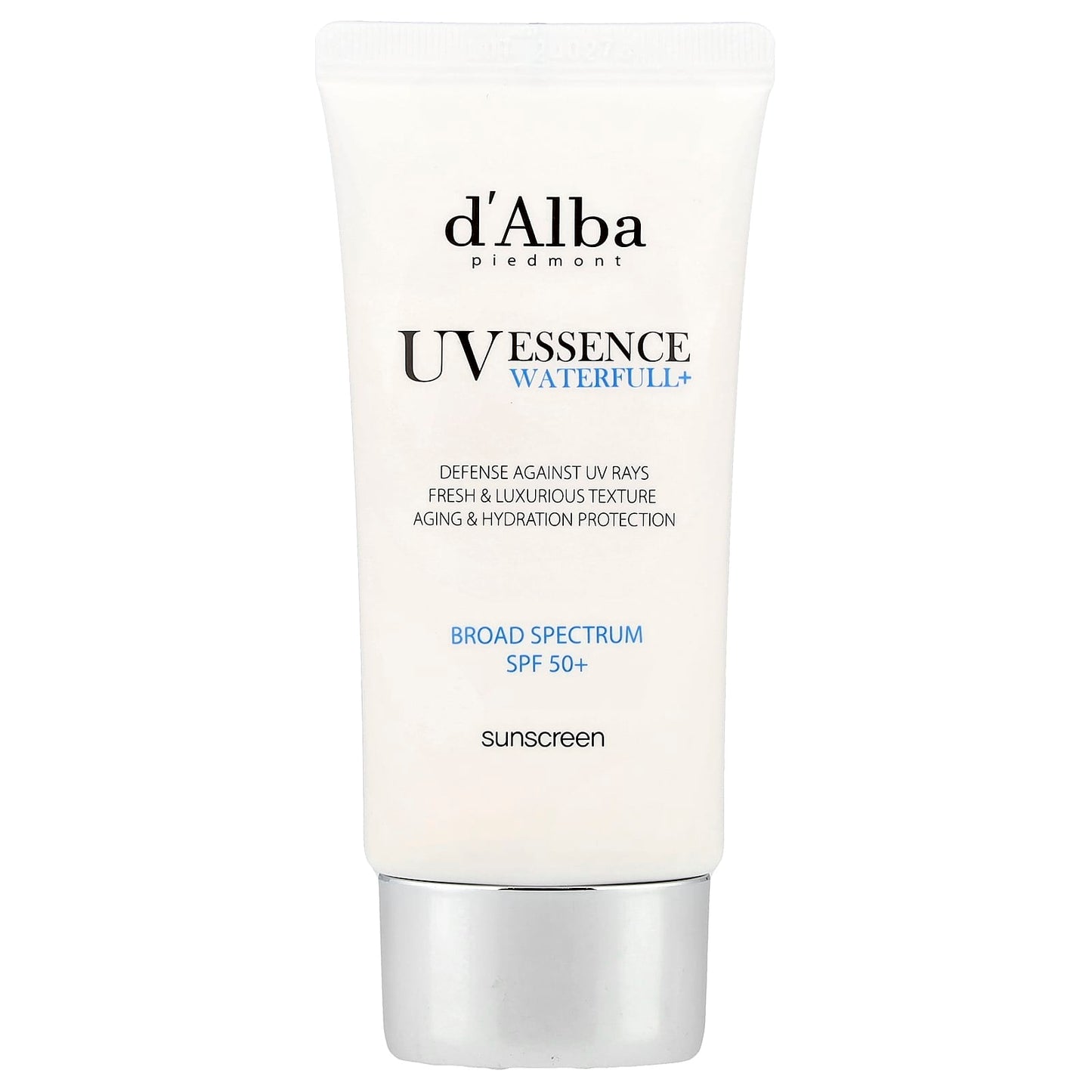 d'Alba Vegan SPF 50+ Sunscreen Waterfull Essence, 1.69 fl oz - Image 1