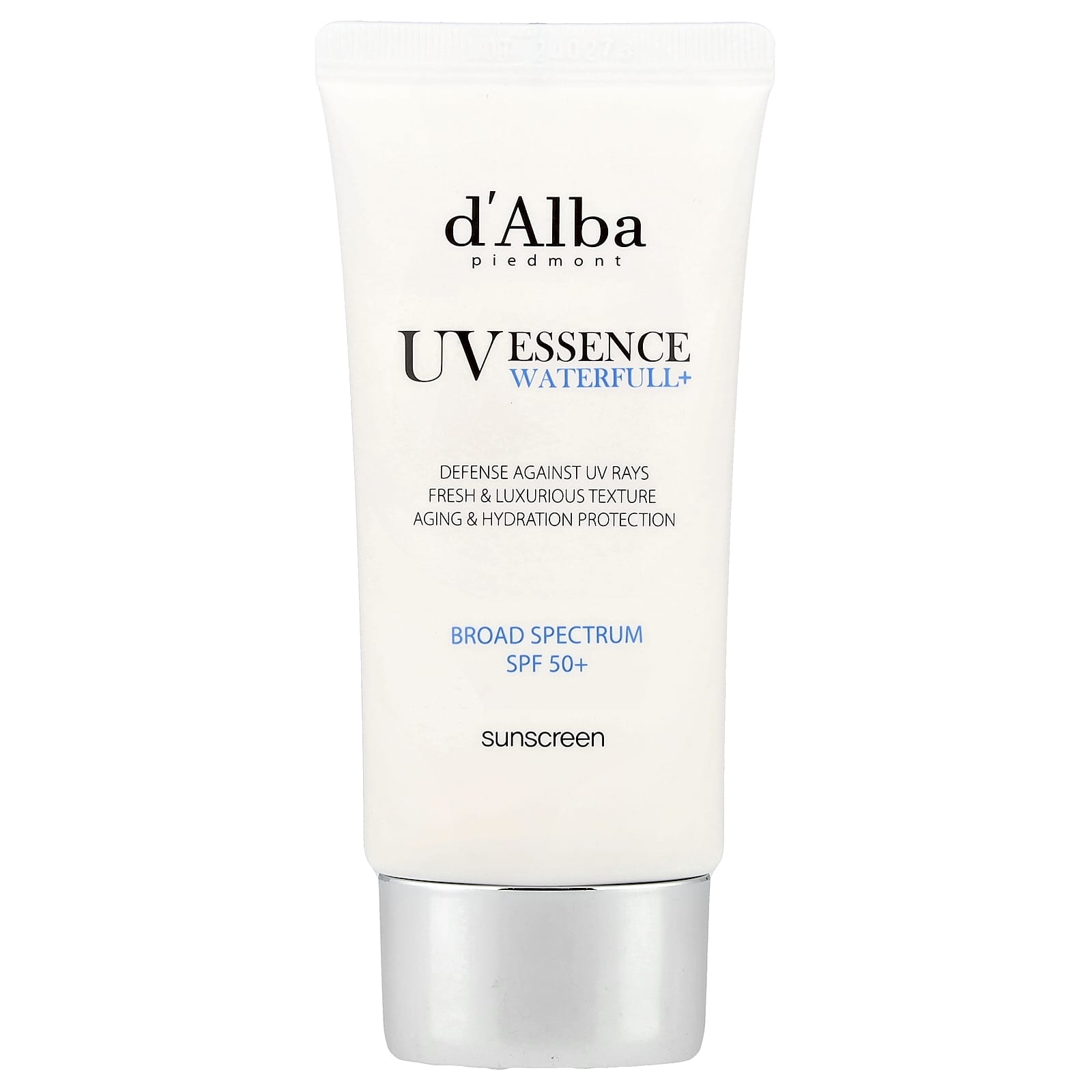 d'Alba Vegan SPF 50+ Sunscreen Waterfull Essence, 1.69 fl oz - Image 1