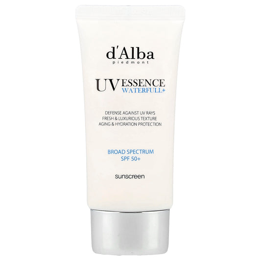 d'Alba Vegan SPF 50+ Sunscreen Waterfull Essence, 1.69 fl oz - Image 1