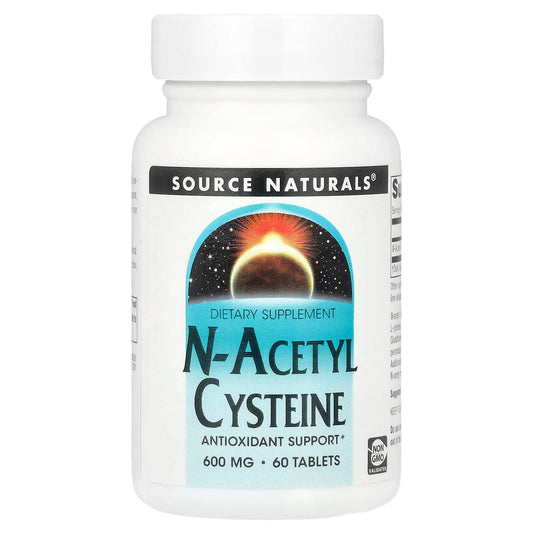 Source Naturals, N-Acetyl Cysteine, 600 mg, 60 Tablets - Image 1