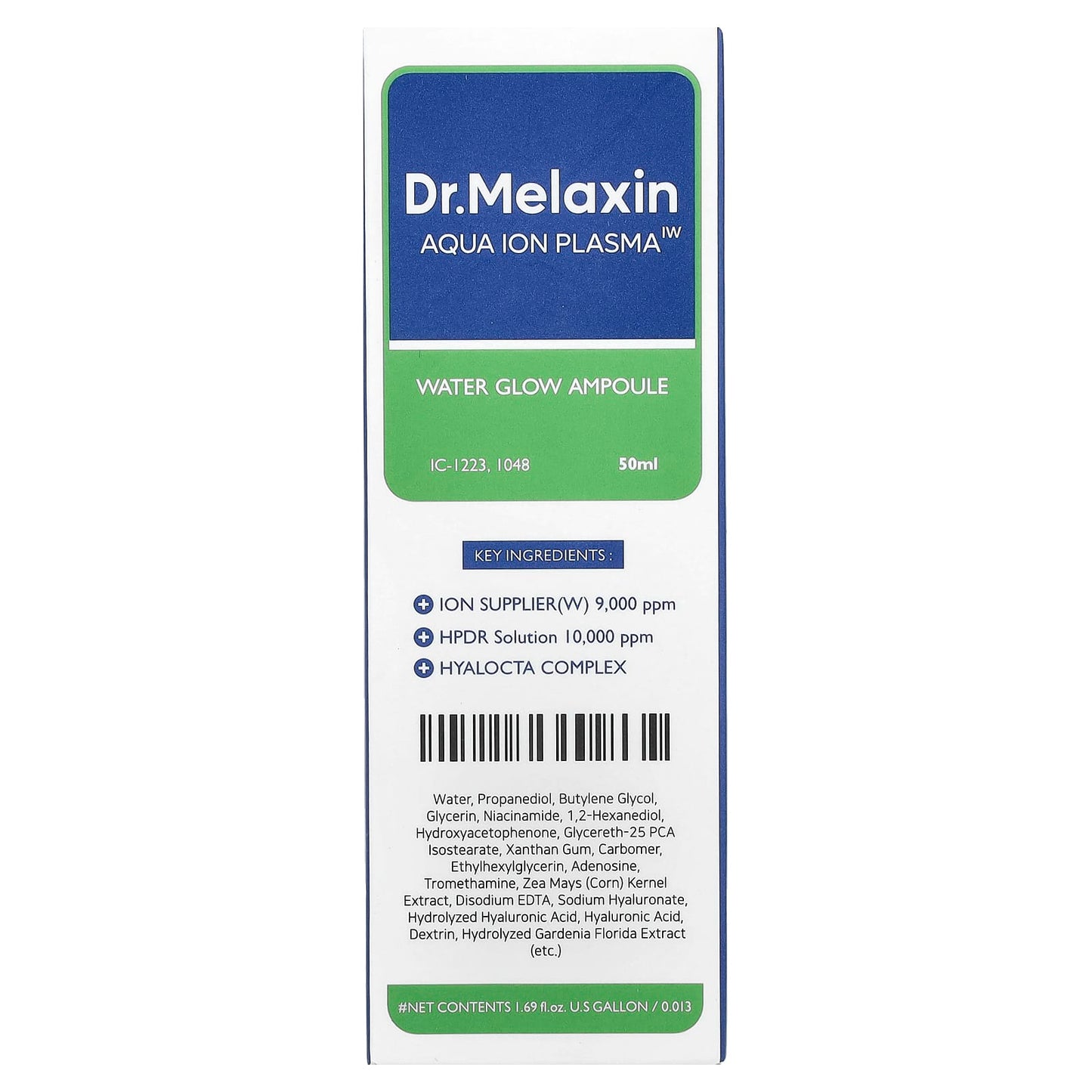 Dr.Melaxin Aqua Ion Plasma Water Glow Ampoule, 50ml, Hydrating Facial Serum - Image 2