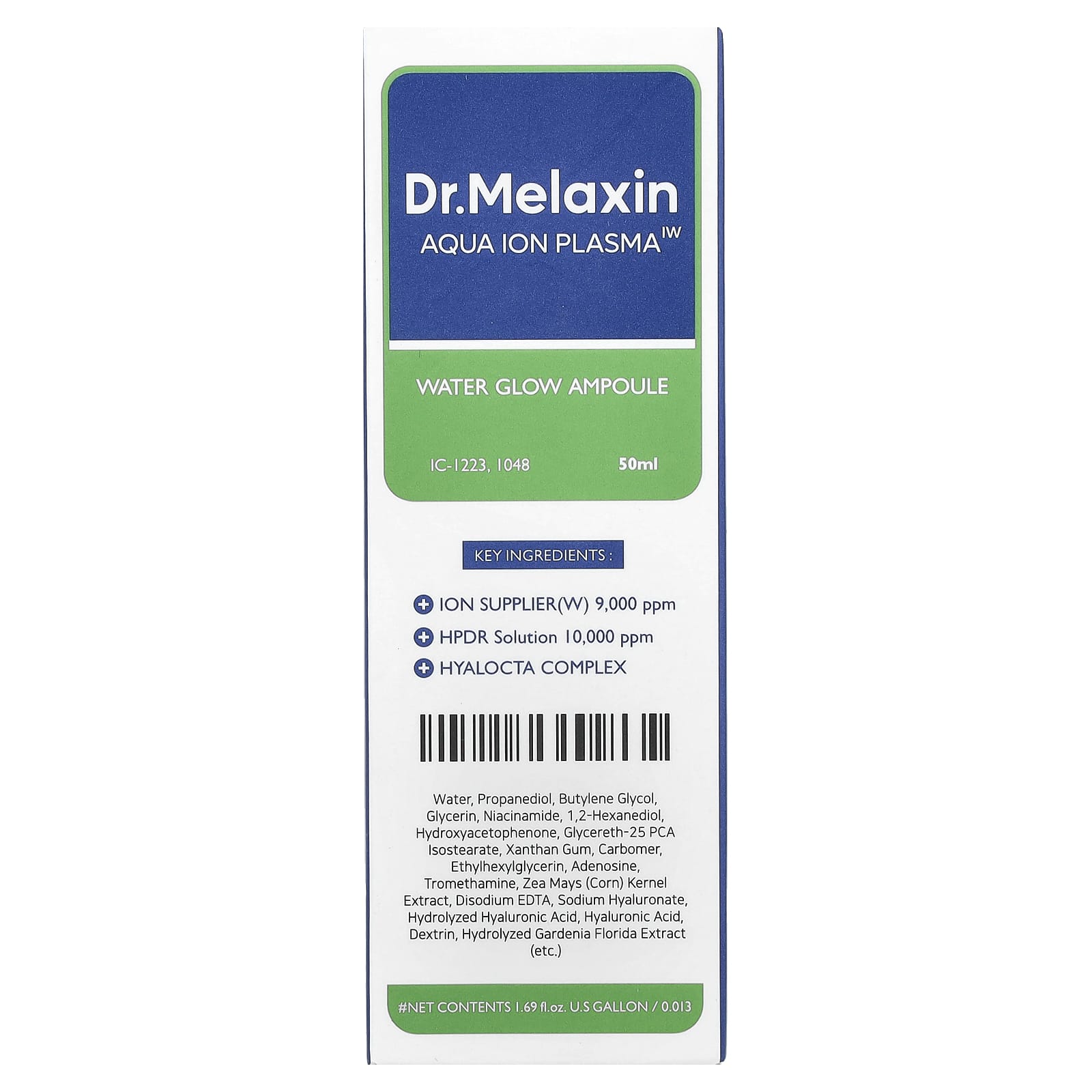 Dr.Melaxin Aqua Ion Plasma Water Glow Ampoule, 50ml, Hydrating Facial Serum - Image 2