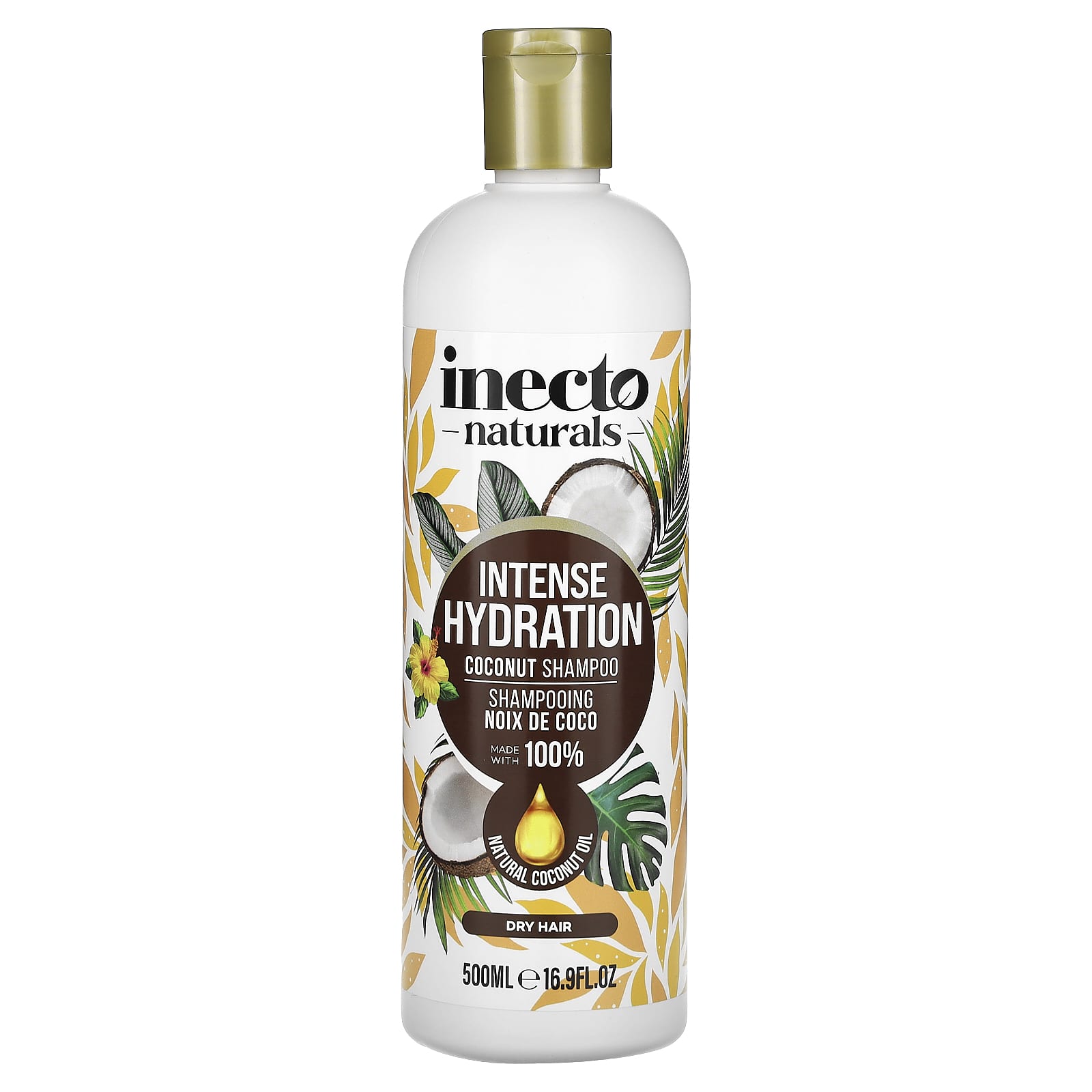 Inecto Coconut Shampoo for Dry Hair - Intense Hydration 500ml - Image 1