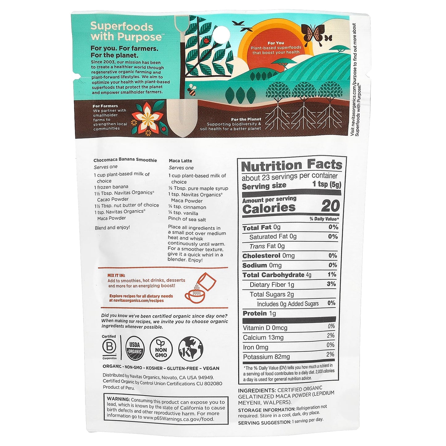 Navitas Organics, Organic Maca Powder, 4 oz (113 g) - Image 2