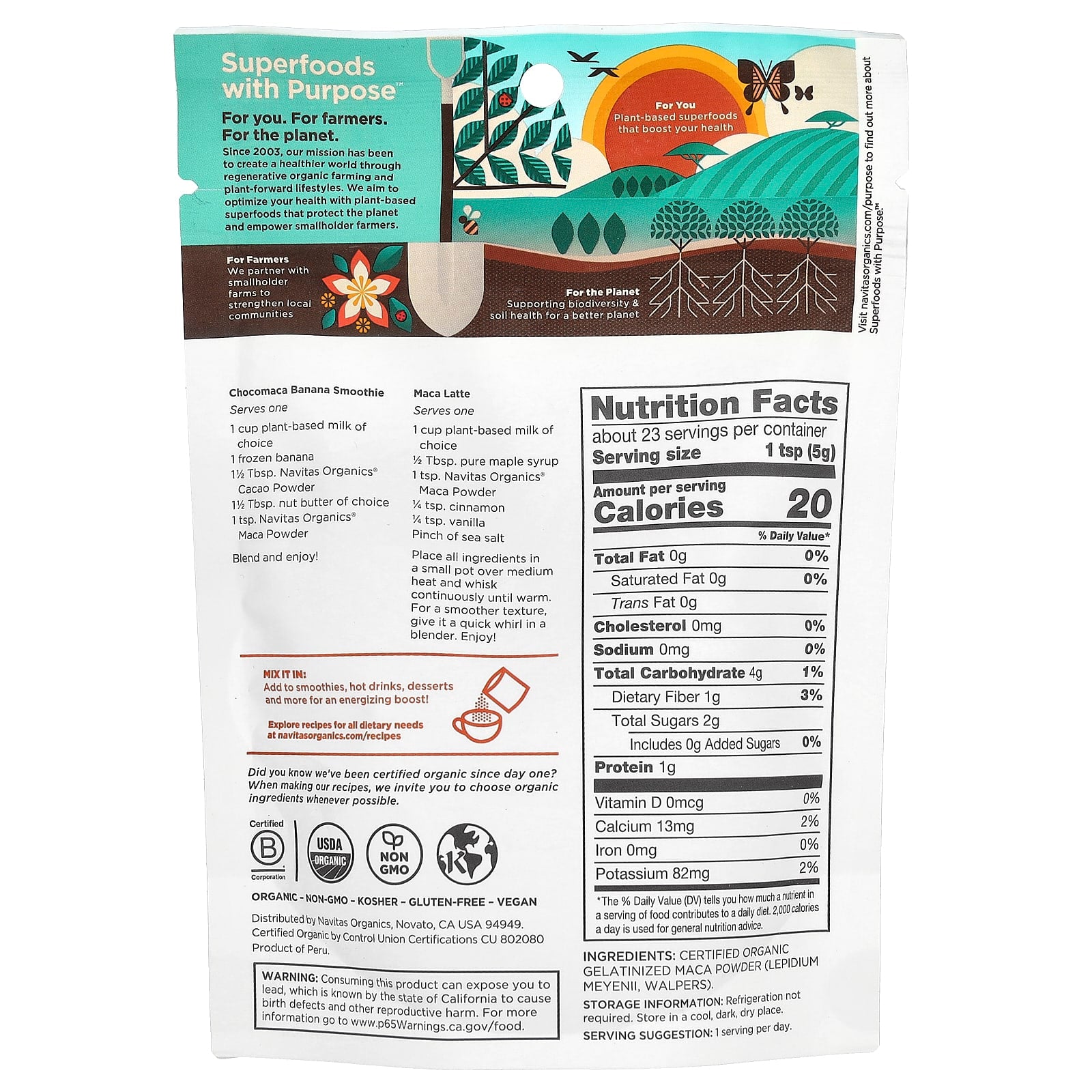 Navitas Organics, Organic Maca Powder, 4 oz (113 g) - Image 2