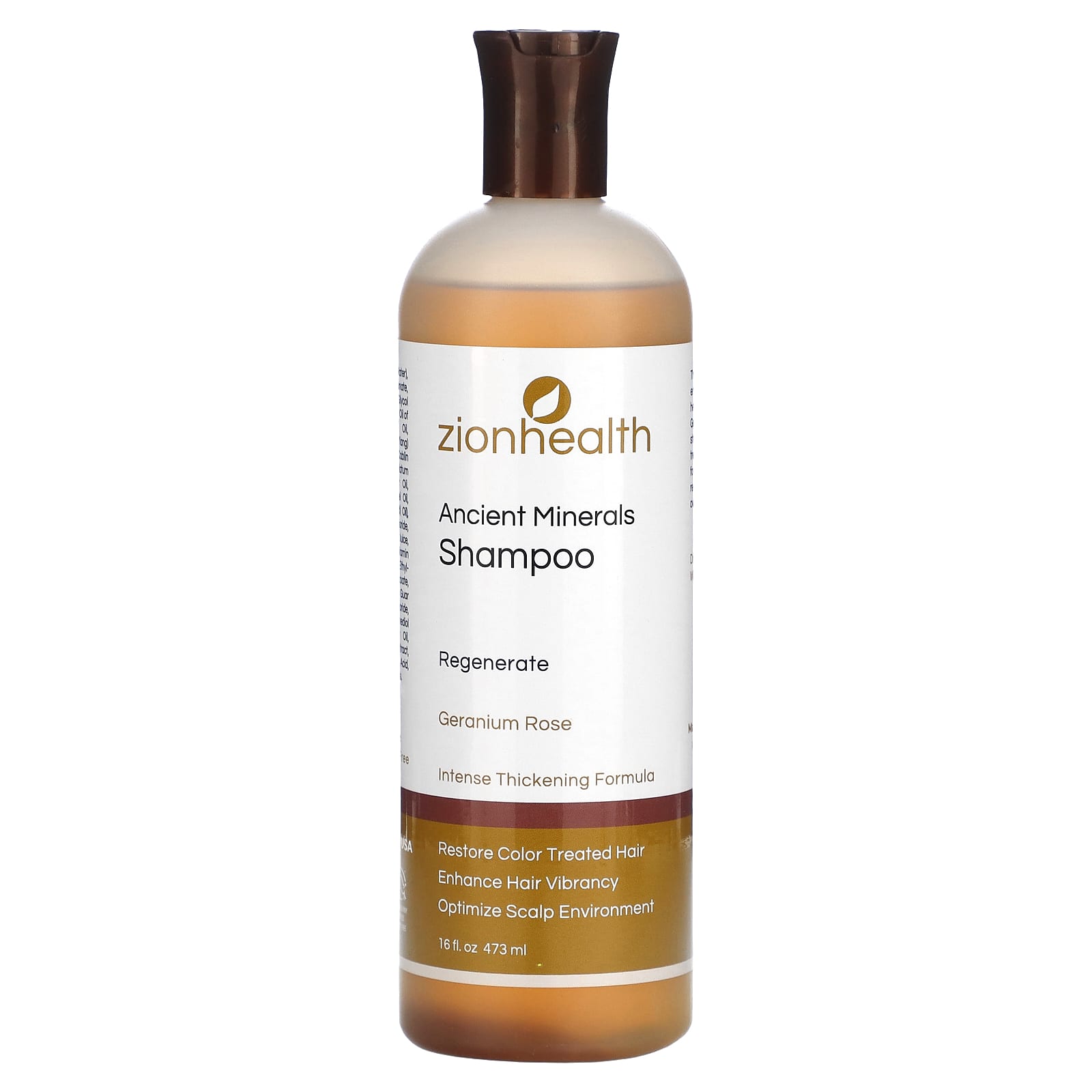 Zion Health, Ancient Minerals Shampoo, Geranium Rose, 16 fl oz (473 ml) - Image 1