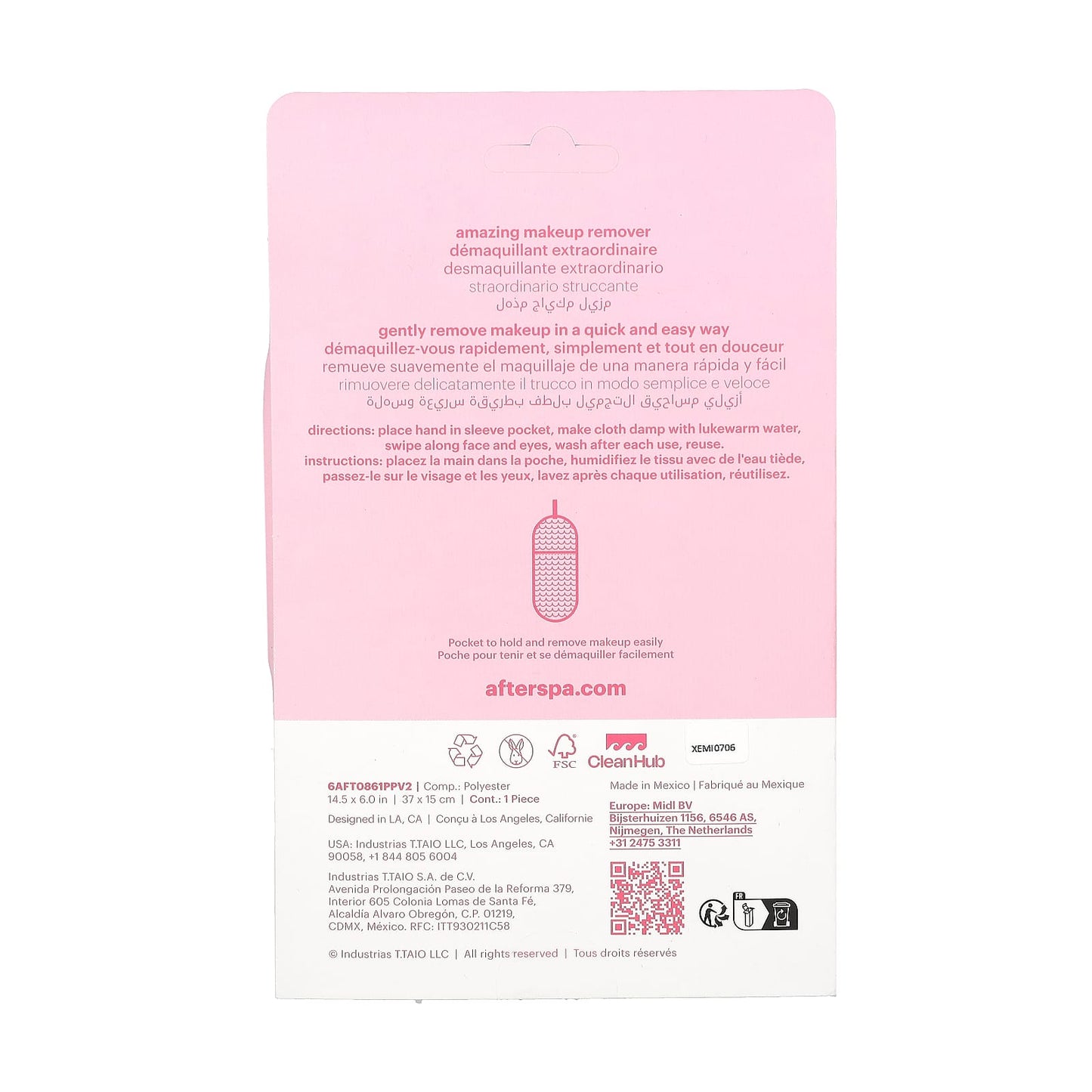Gentle Makeup Remover with Reusable Cloth | AfterSpa - Image 2