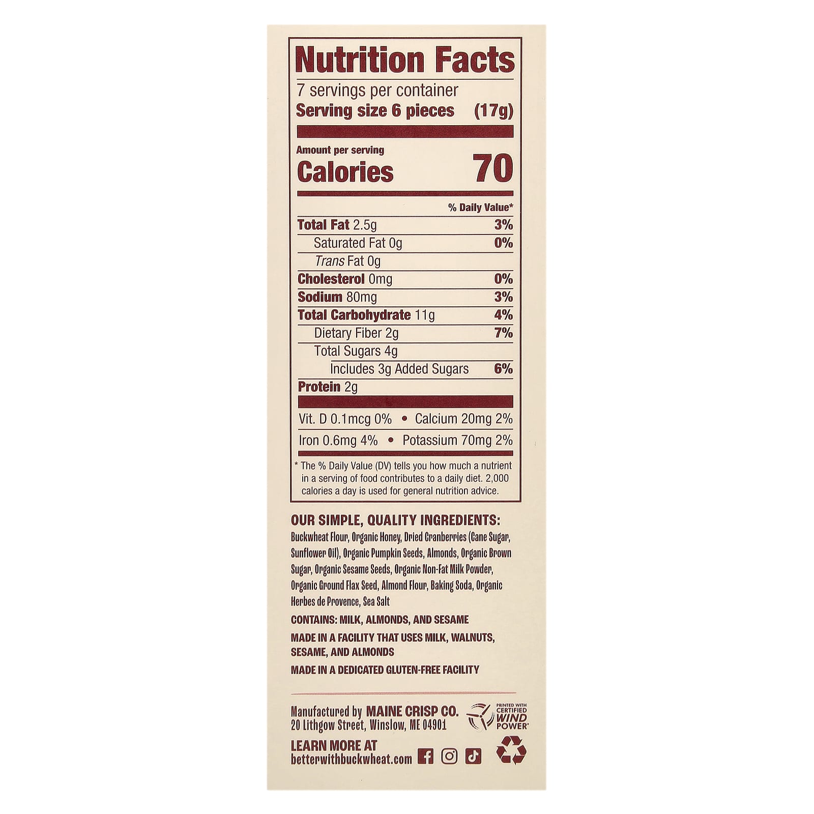 Cranberry Almond Buckwheat Crackers - Gluten Free & Grain Free - Image 2