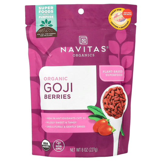 Navitas Organics, Organic Goji Berries, 8 oz (227g) - Image 1
