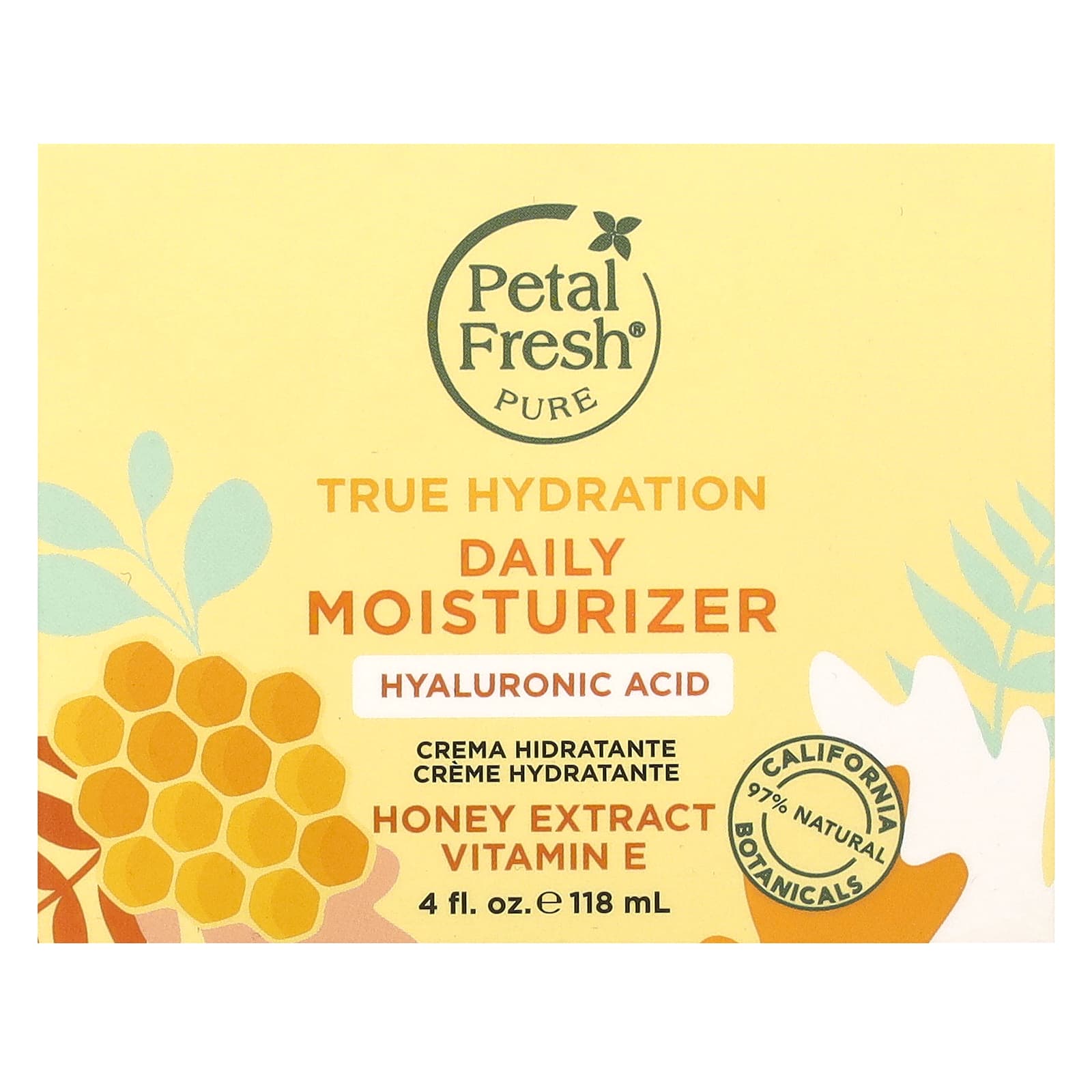 Petal Fresh, Pure, True Hydration Daily Moisturizer, Honey Extract, Vitamin E, 4 fl oz (118 ml) - Image 2