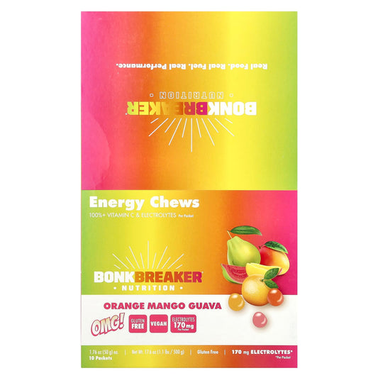 Orange Mango Guava Energy Chews | Bonk Breaker, 10 Packets - Image 1