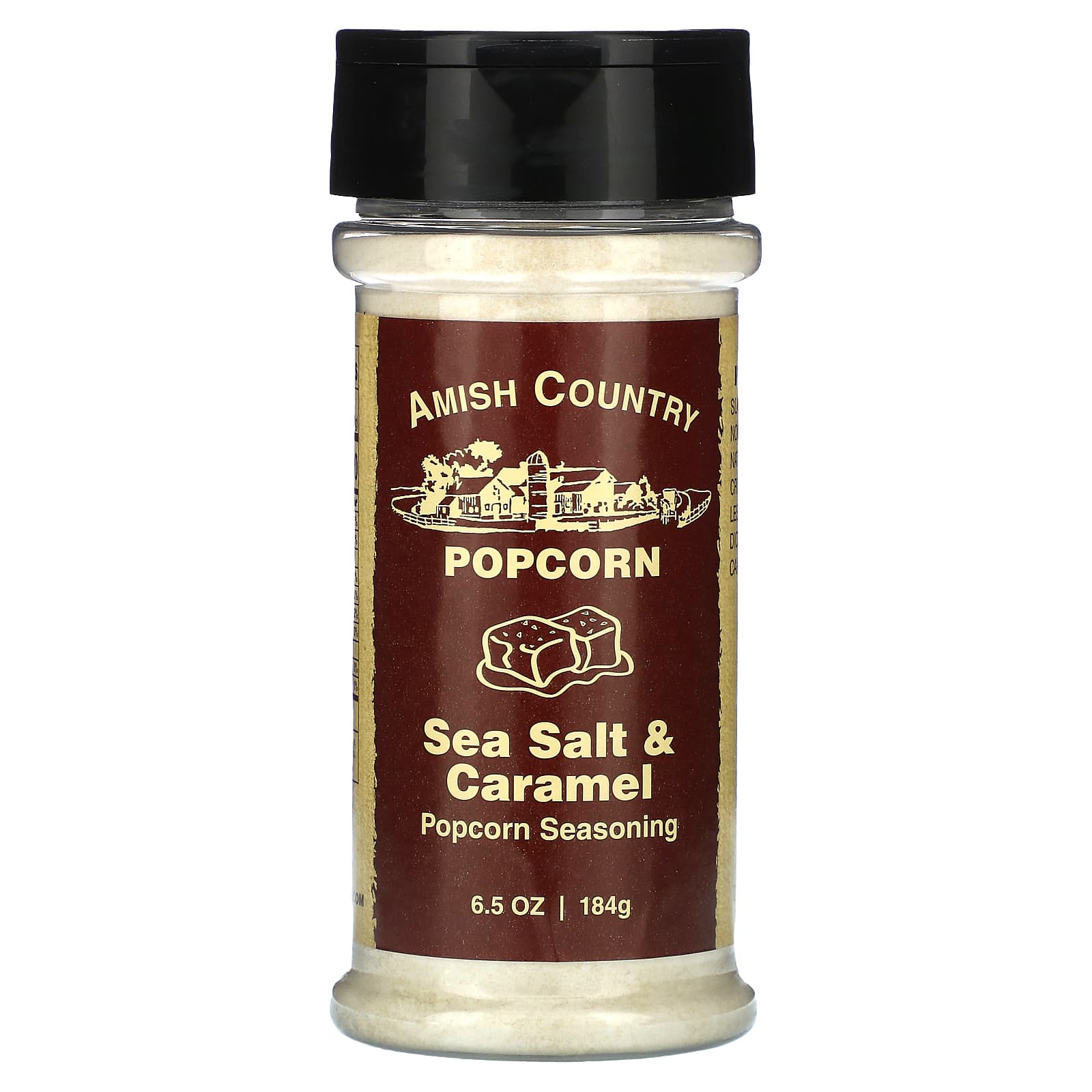 Delicious Amish Country Popcorn Seasoning in Sea Salt & Caramel, 6.5 oz - Image 1