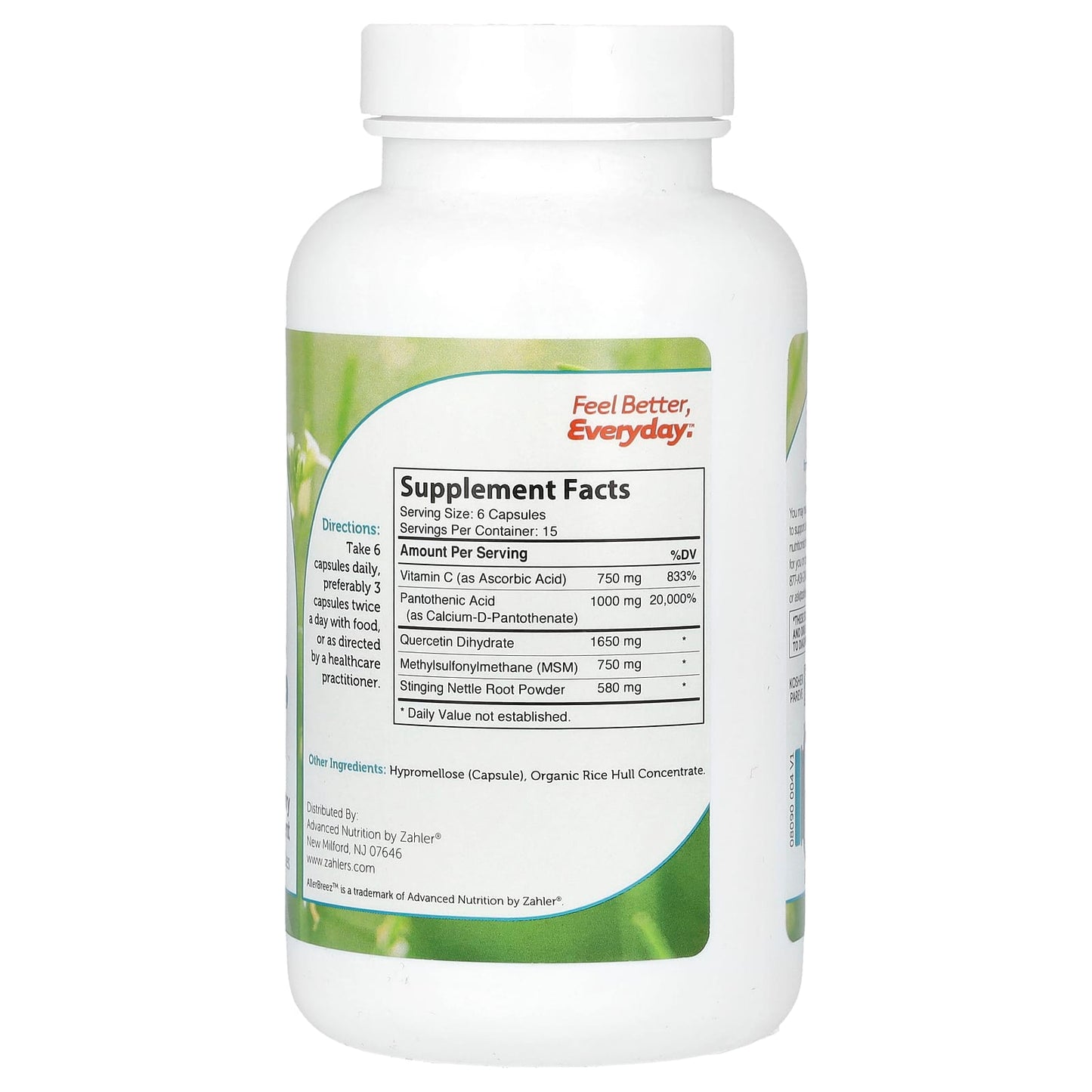 Zahler, AllerBreez,  Immune System Support Formula, 90 Capsules - Image 2