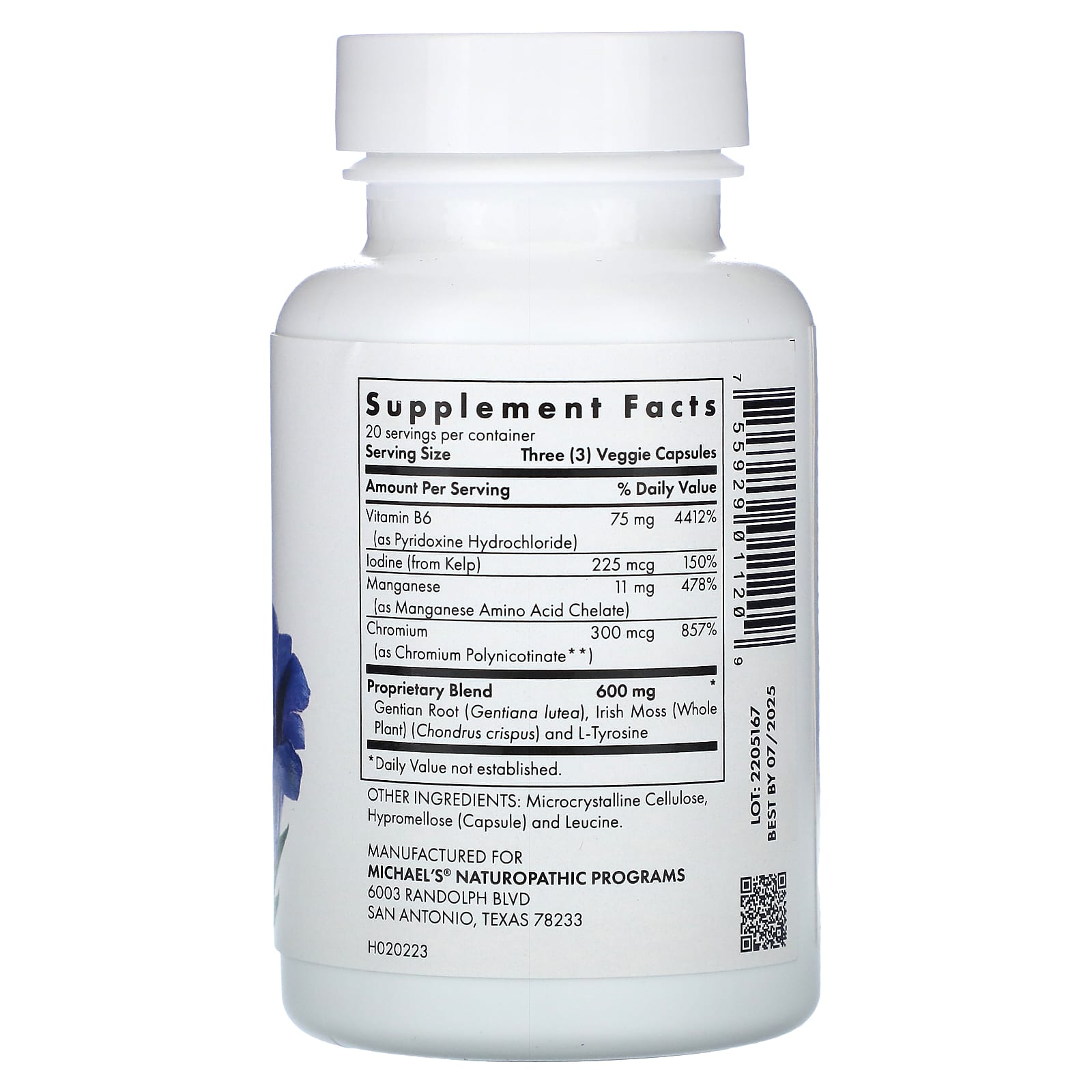Michael's Health, Thyroid Factors, 60 Vegan Capsules - Image 2