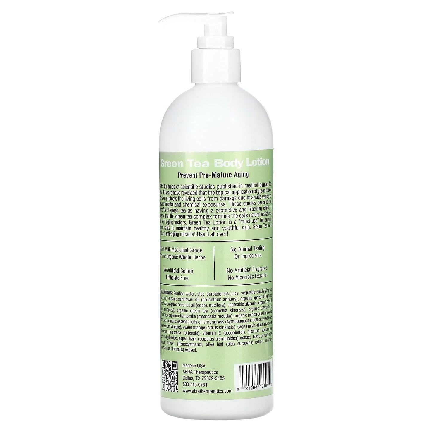 Green Tea Therapeutic Lotion for Youthful Skin | Abra Therapeutics - Image 2