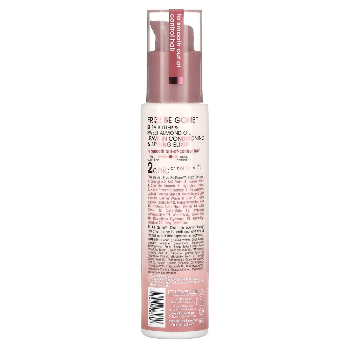 Giovanni Frizz Be Gone Leave-In Conditioner & Styling Elixir, 4 fl oz - Image 2